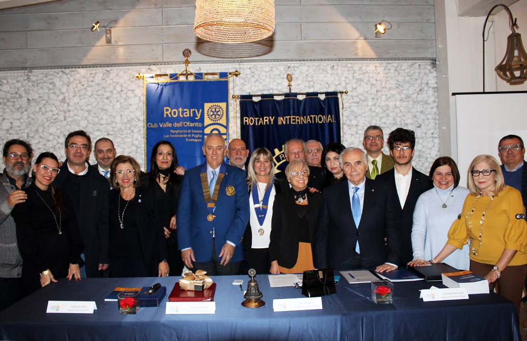 Il Governatore del Distretto 2120 Puglia-Basilicata in visita al Rotary Club Valle dell’Ofanto