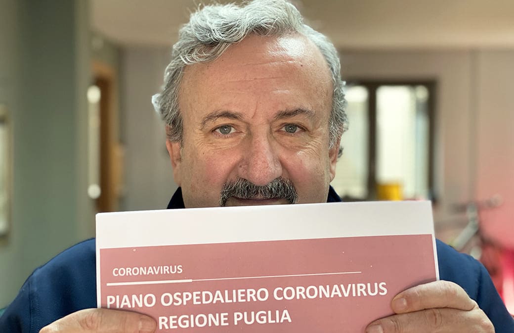 Il presidente Emiliano presenta il Piano Ospedaliero Coronavirus della Regione Puglia