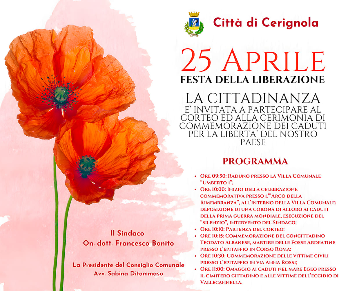 programma 25 aprile