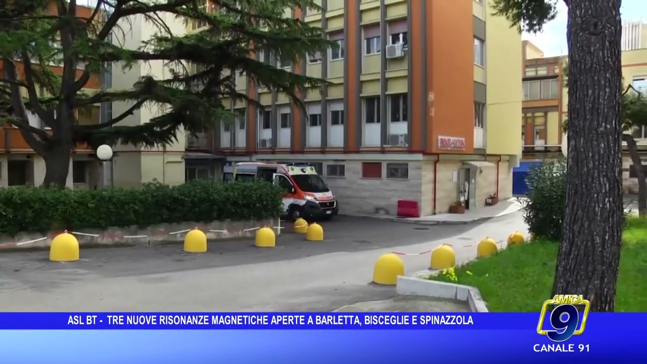 ASL BT, attivate tre nuove risonanze magnetiche a Barletta, Bisceglie e Spinazzola