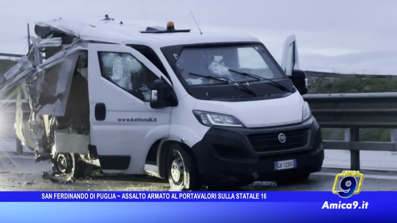 San Ferdinando di Puglia, assalto armato al portavalori sulla Statale 16