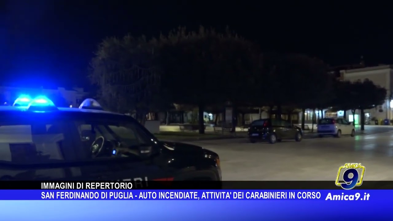 San Ferdinando di Puglia, auto incendiate nella notte: in corso le indagini dei Carabinieri