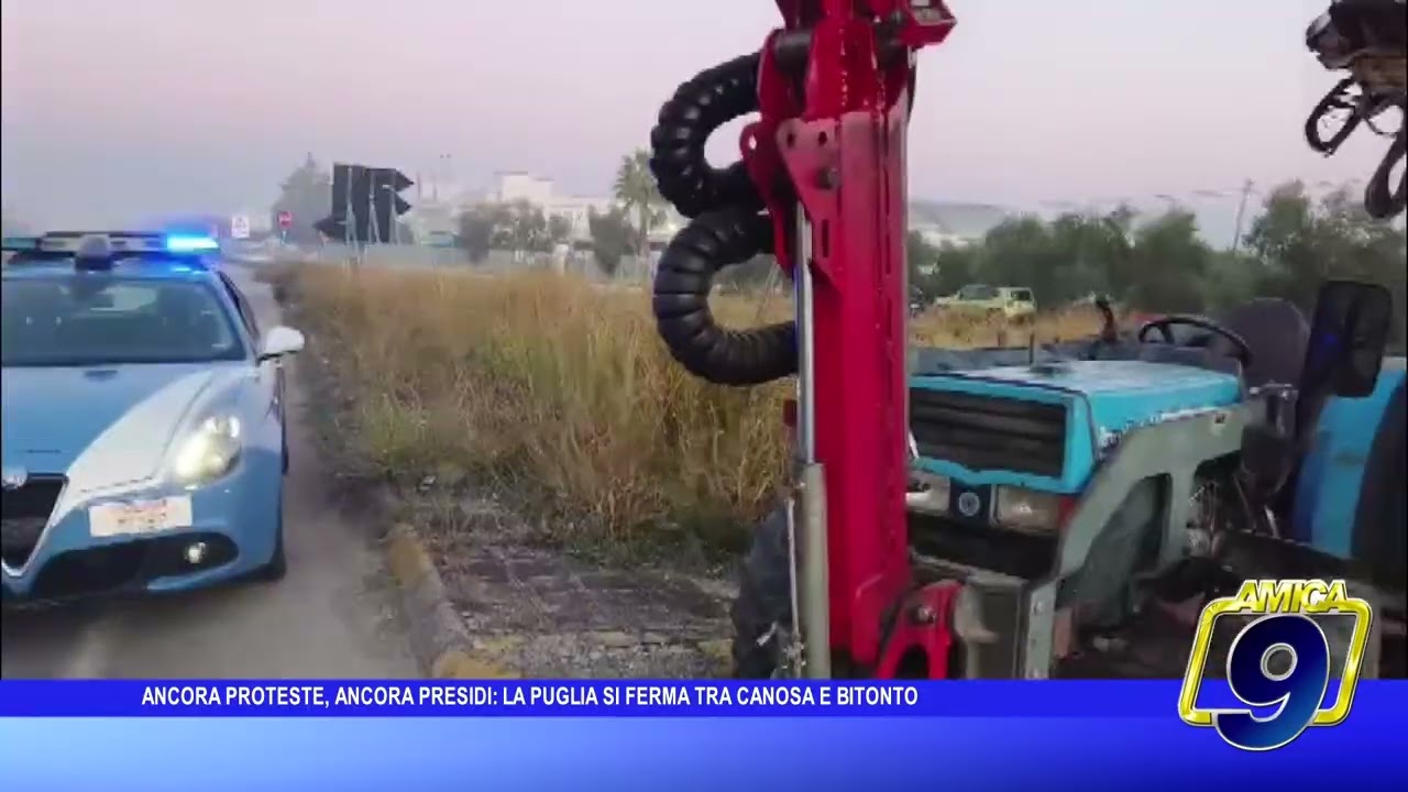 Canosa e Bitonto, nuove mobilitazioni di agricoltori e autotrasportatori contro il caro carburanti e il caro vita