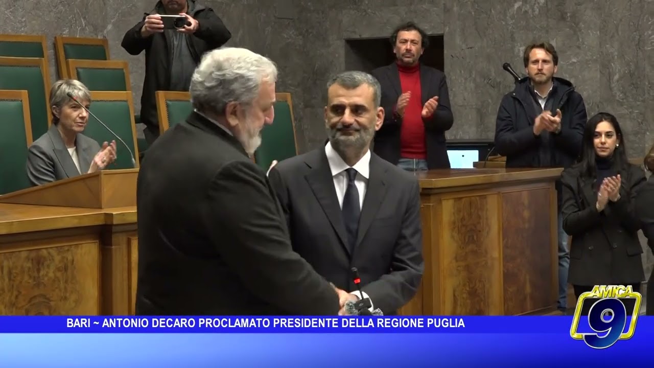 Decaro proclamato presidente della Regione Puglia: «Sarò il governatore di tutti ma non per tutti»