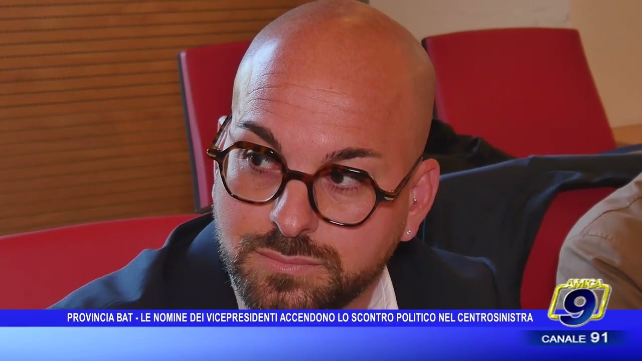 Provincia BAT, le nomine dei vicepresidenti accendono lo scontro politico nel centrosinistra