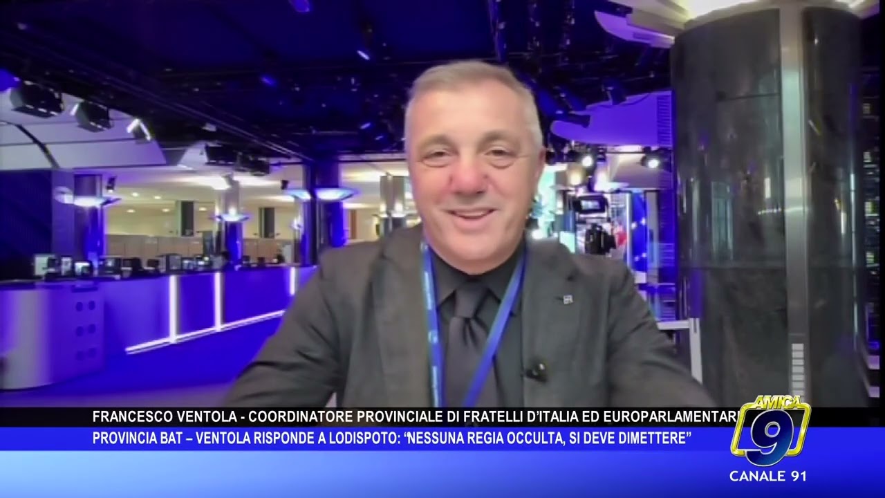 Provincia BAT, Ventola risponde a Lodispoto: “Nessuna regia occulta, deve dimettersi”
